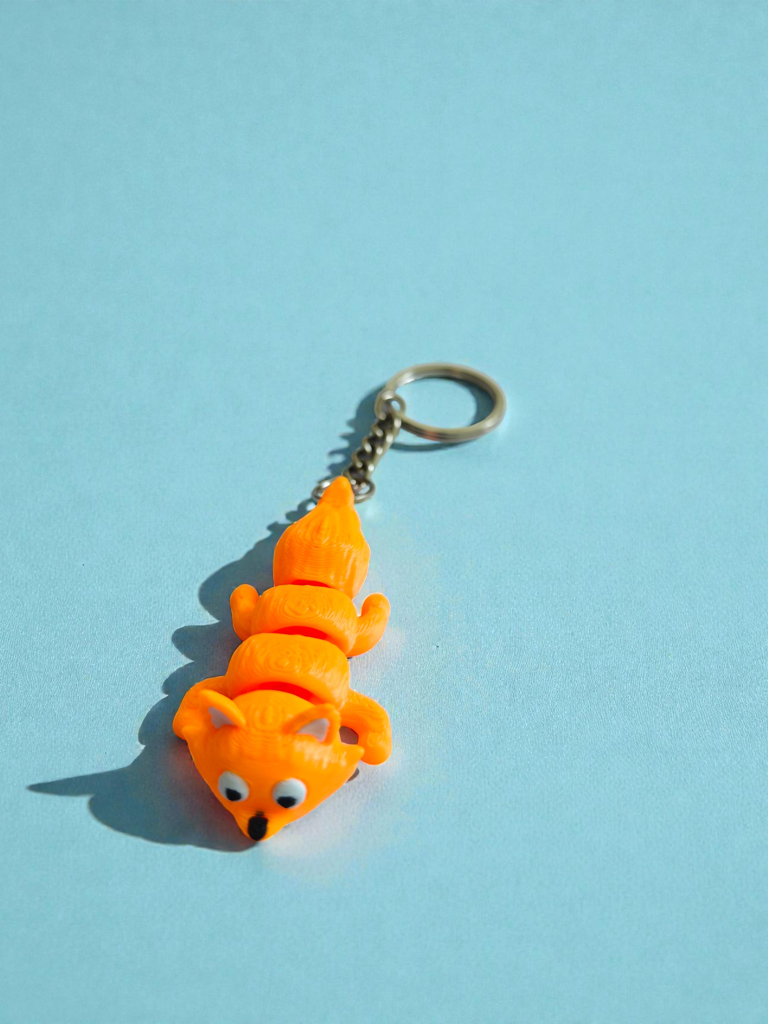 3D Printed flexi fox keychain