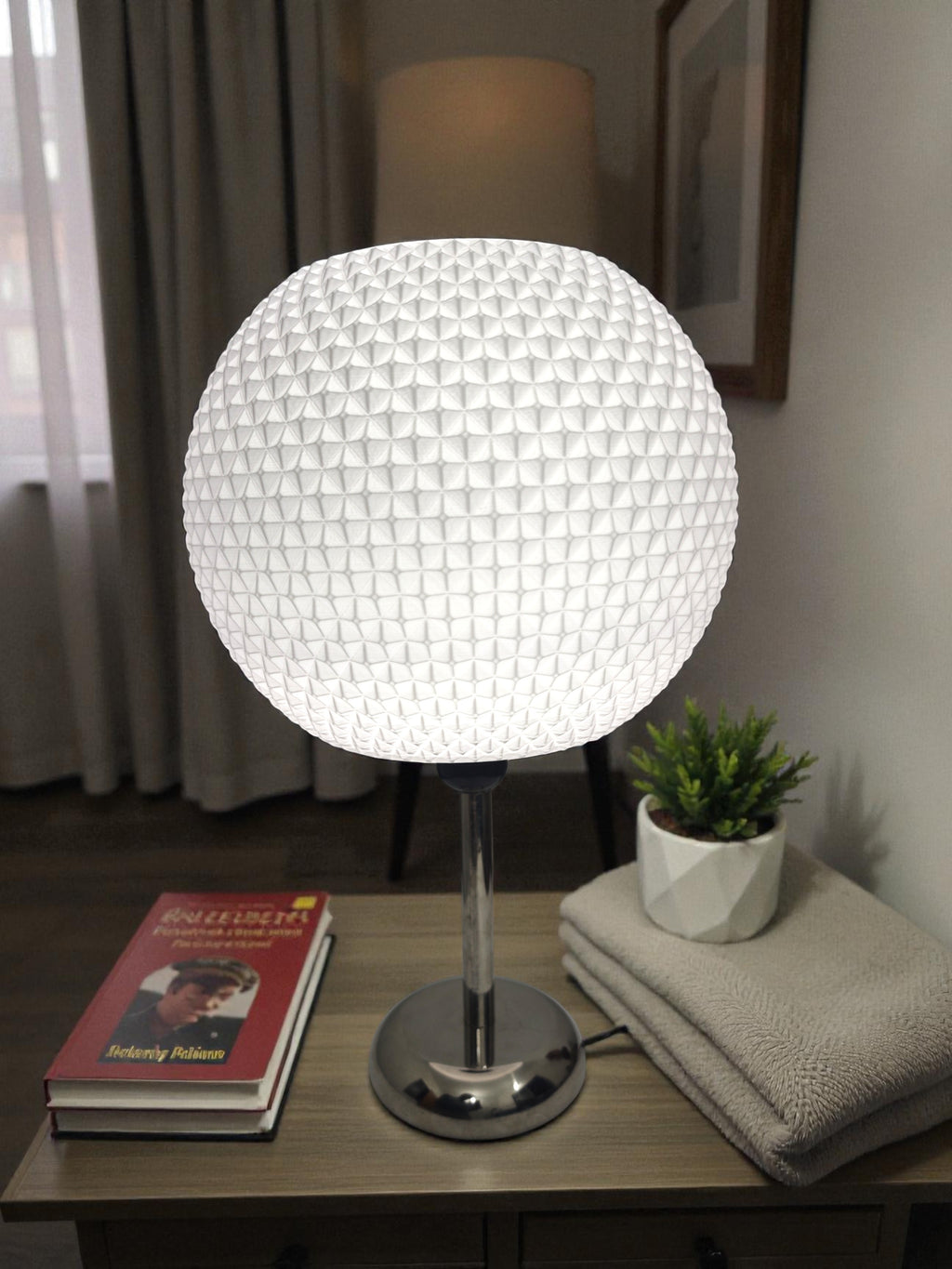 3D Printed round table lamp