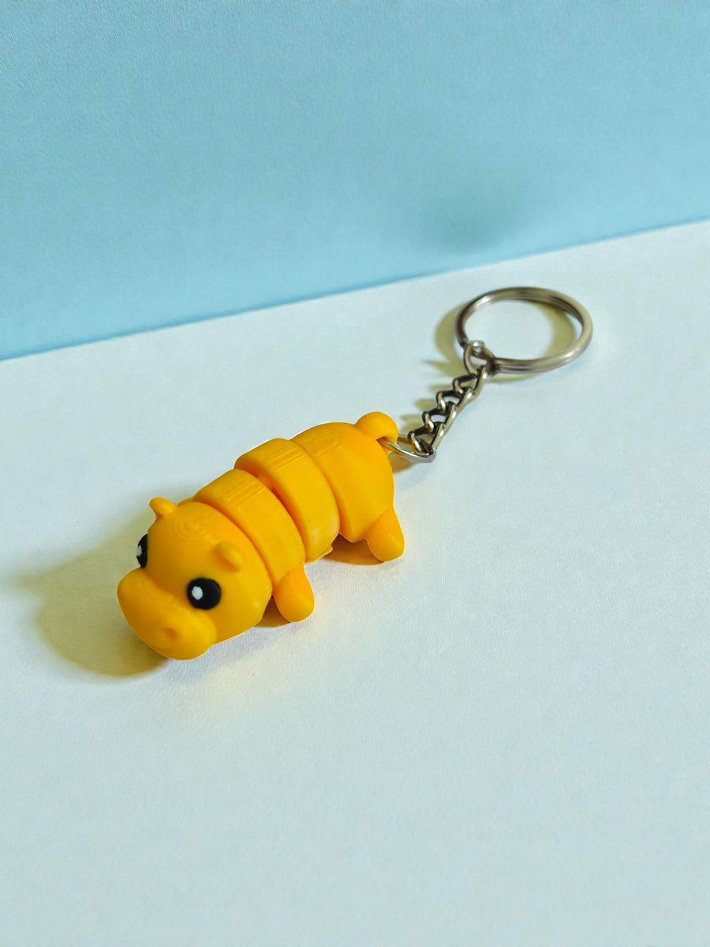 3D Printed cute hipo flexi keychain
