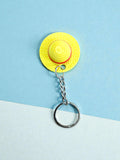 3D Printed monkey d luffy hat keychain for anime lovers
