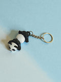 3D Printed cute panda flexi keychain