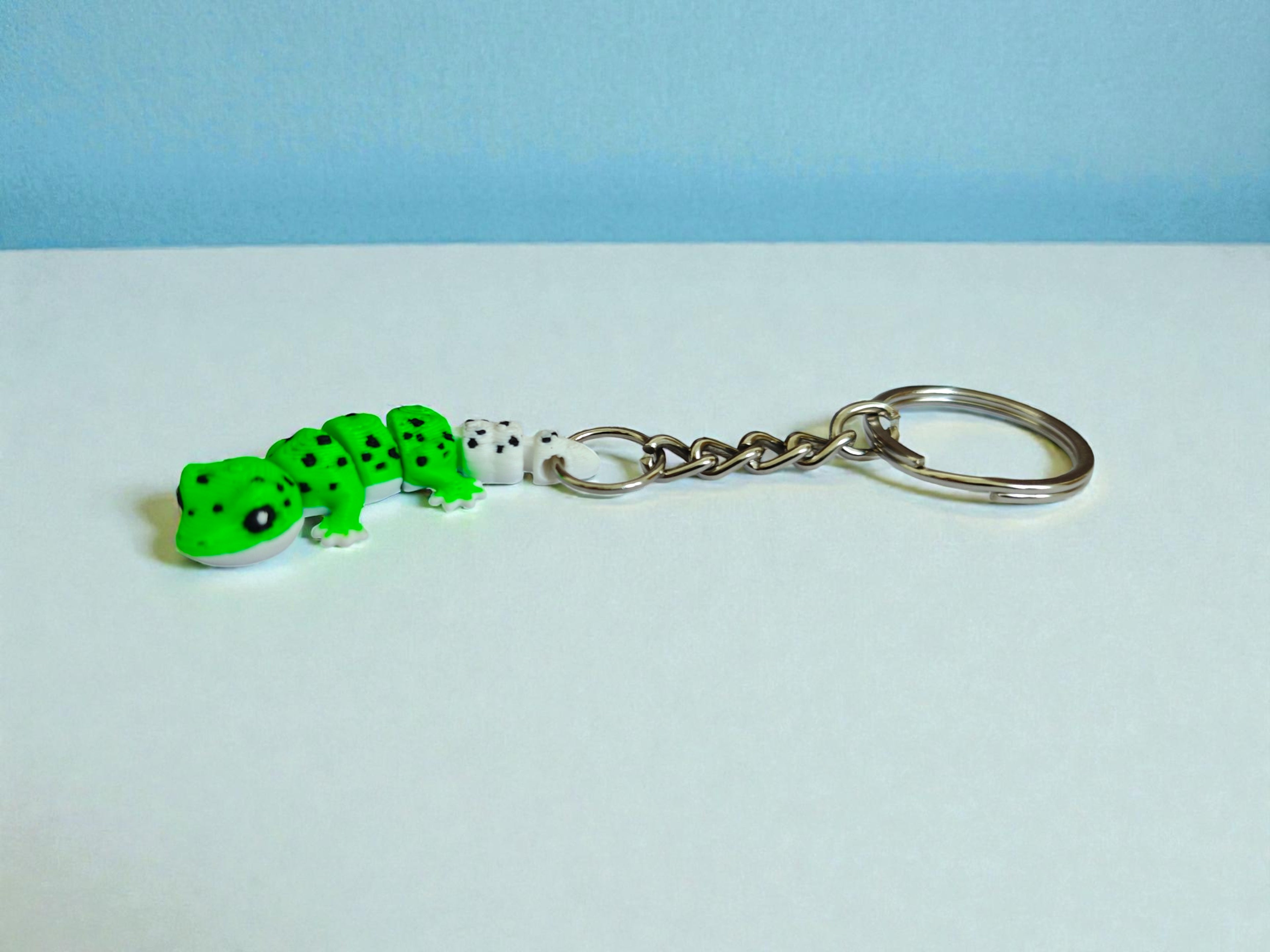 3D Printed flexi Lizard keychain
