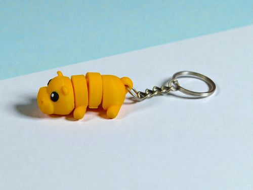 3D Printed cute hipo flexi keychain