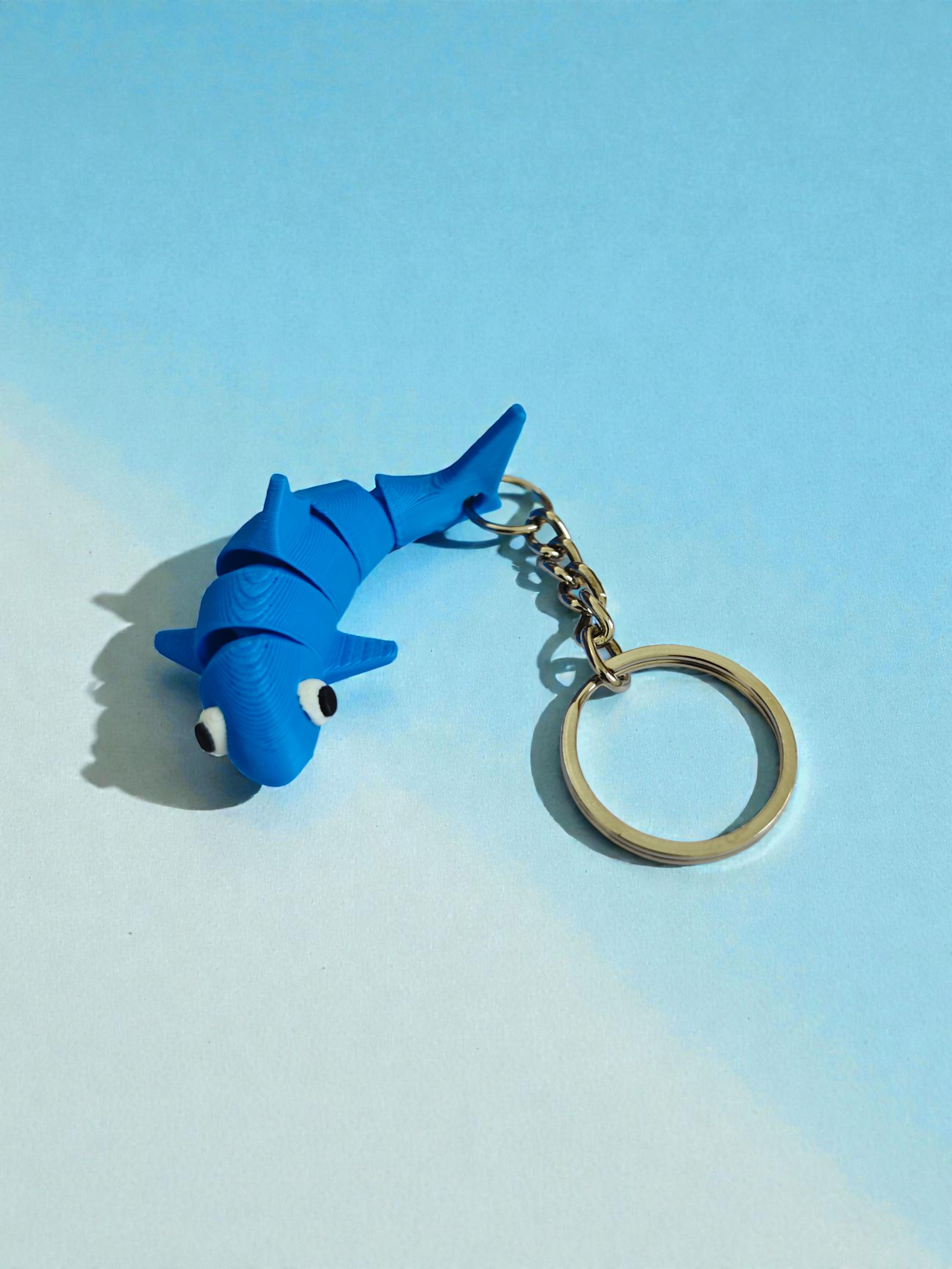 3D Printed flexi shark keychain