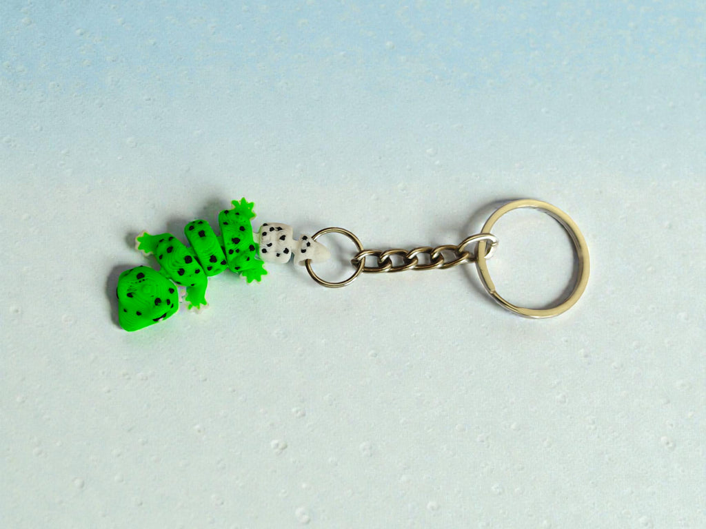 3D Printed flexi Lizard keychain