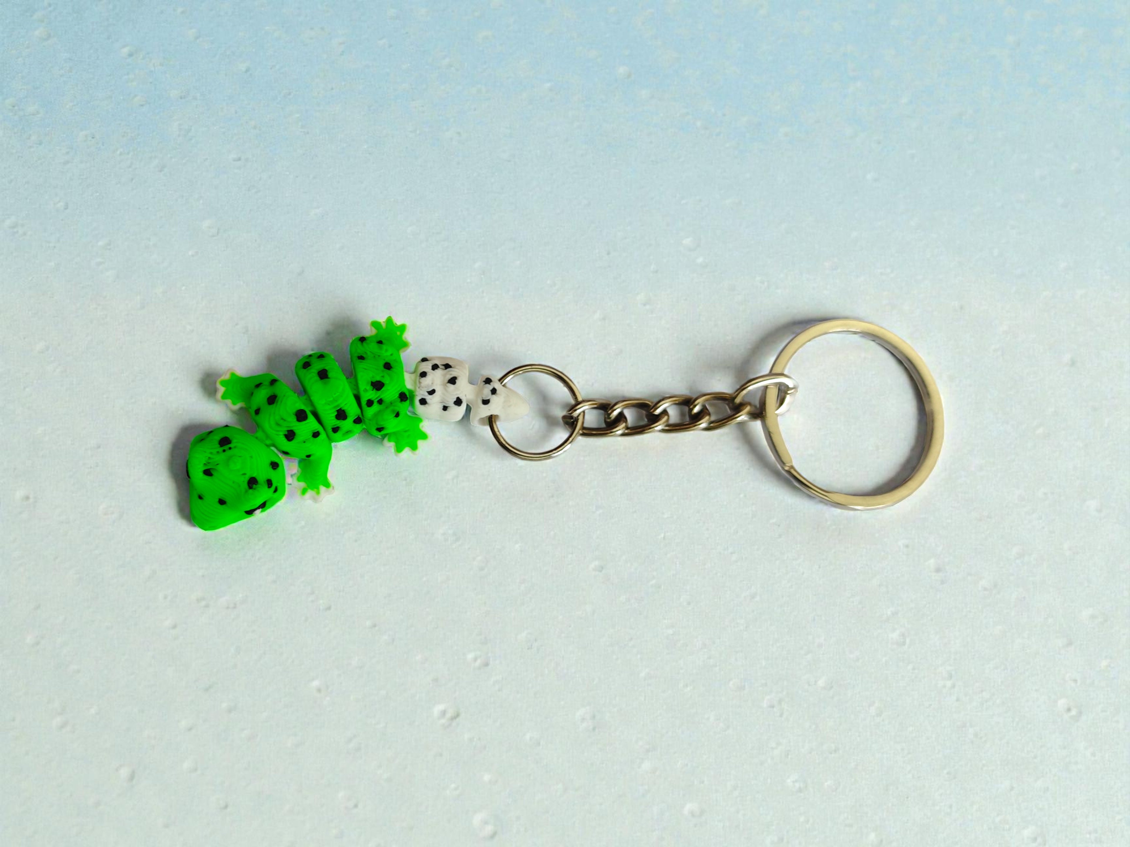 3D Printed flexi Lizard keychain
