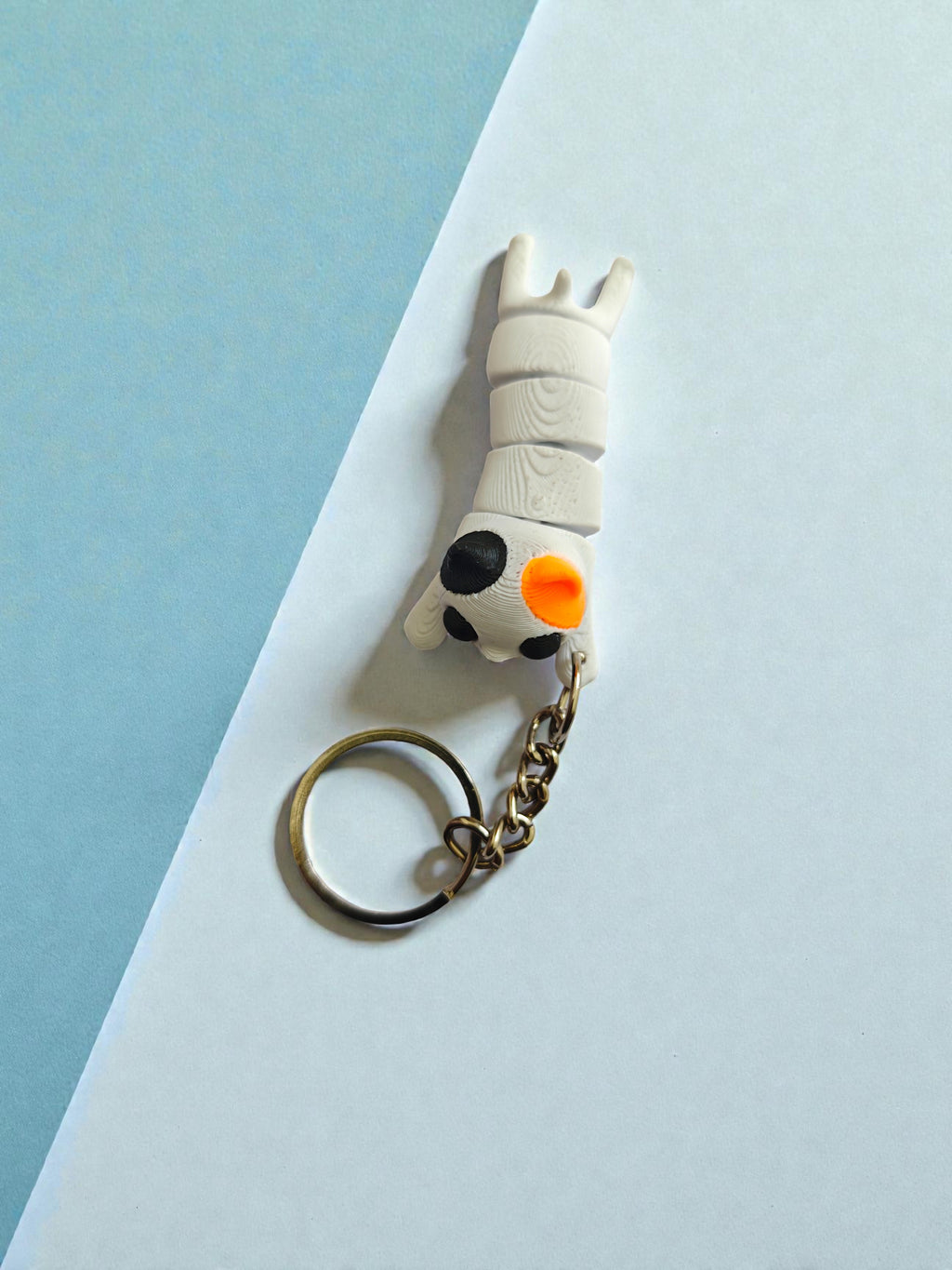 3D printed flexi kitten keychain