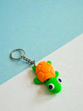 3D printed flexi turtle keychain