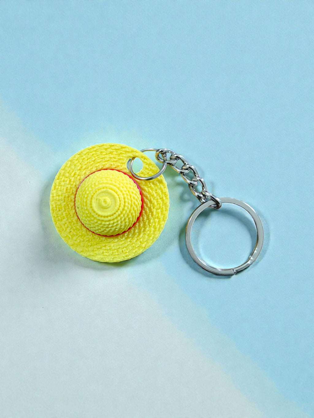 3D Printed monkey d luffy hat keychain for anime lovers