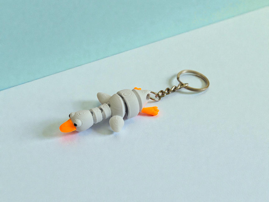 3D Printed Flexi Duck keychain