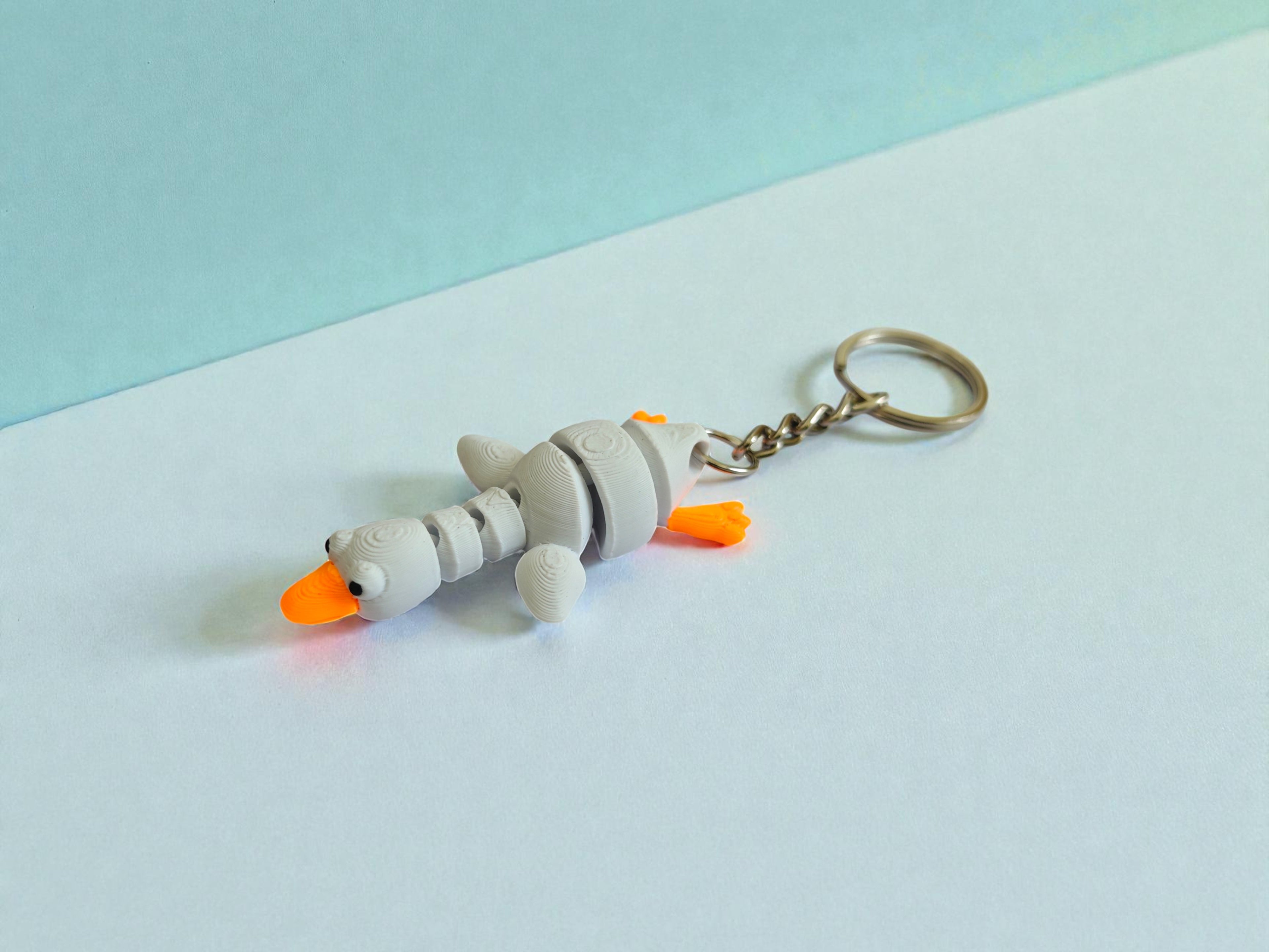 3D Printed Flexi Duck keychain